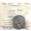 Image 1 : 25-cent 1973 Large Bust ICCS SP64