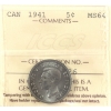 Image 1 : 5-cent 1941 ICCS MS64