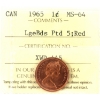 Image 1 : 1-cent 1965 Large Beads, Pointed 5 ICCS MS64 Red