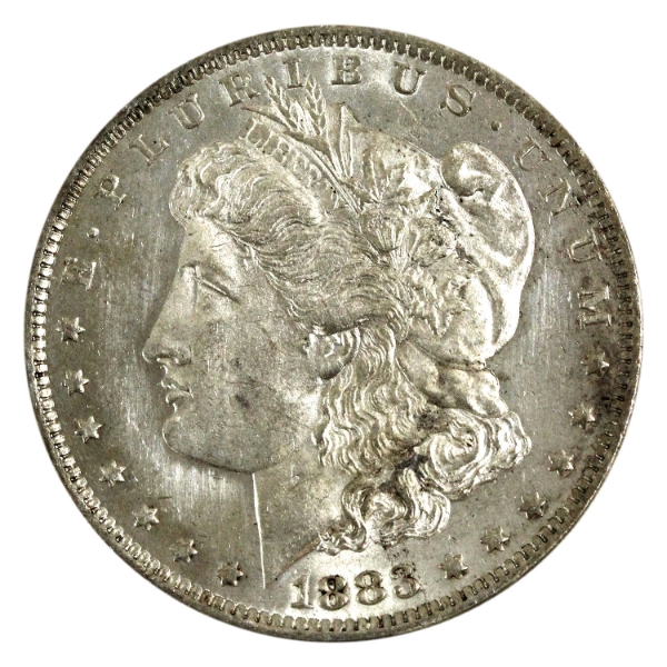 USA 1883-O Morgan Silver Dollar BU Cameo (Impaired)