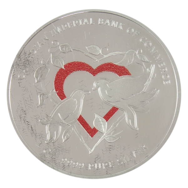 1oz CIBC 2019 Wedding Congratulations .9999 Fine Silver Round (Tax Exempt)