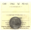 Image 1 : 5-cent 1941 ICCS MS65