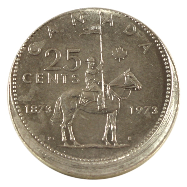 ERROR 25-cent 1973 Small Bust Off Centre Strike
