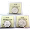 Image 2 : 50-cent 1961 UHC, 1966 HC & Silver $1 1961 HC ICCS PL66. 3pcs