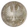 Image 2 : Germany-Federal Republic Silver 1964J 5 Mark 150th Ann. Death of Philosopher, Johann Gottlieb Fichte
