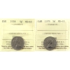Image 1 : 5-cent 1978 & 1979 ICCS MS65. 2pcs.