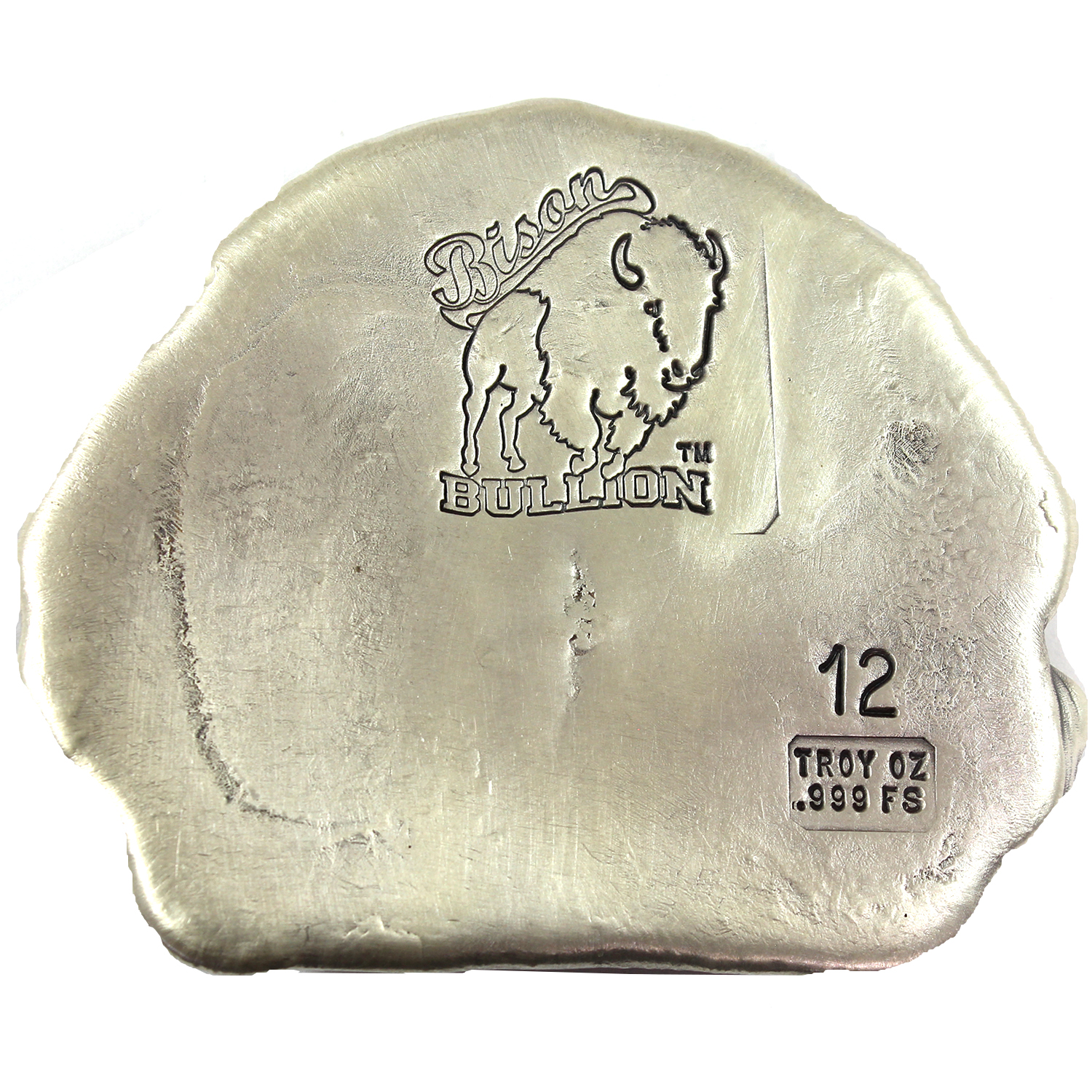 12oz Bison Bullion Indian Chief .999 Fine Silver Art Bar (Tax Exempt)