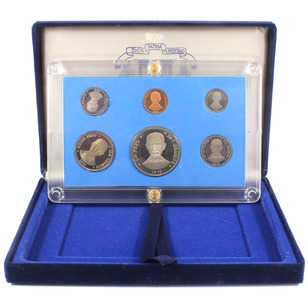 Dominican Republic 1978 Proof Set in Original Case