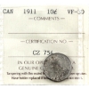 Image 1 : 10-cent 1911 ICCS VF30