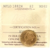 Image 1 : Newfoundland Gold $2 1882H ICCS MS62
