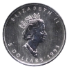 Image 2 : 1/10oz 1993 $5 .9995 Fine Platinum Maple Leaf Encapsulated in Blue Display Box (Tax Exempt)