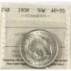 Image 1 : 50-cent 1938 ICCS AU55