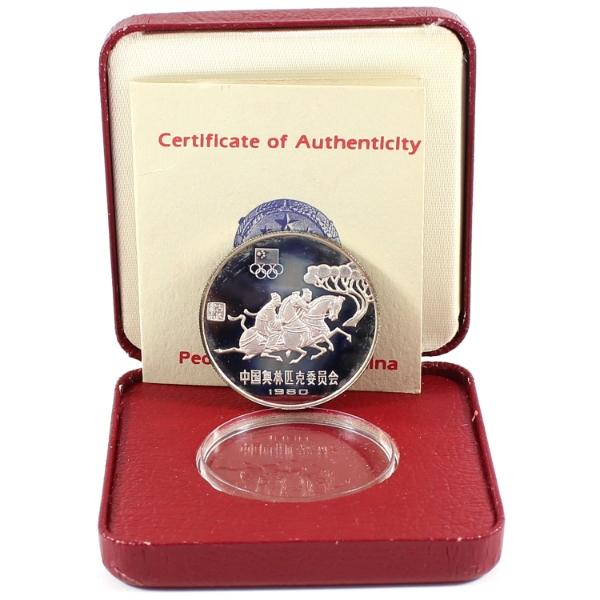 China Silver 1980 30 Yuan China Silver Olympic Coin 