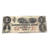 Image 3 : 380-10-04-04R 1858 $1 International Bank of Canada Two Signatures Red Protectors BCS VF25 Thompson