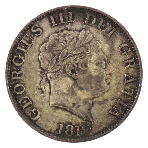 Great Britain Silver 1819 1/2 Crown EF-AU