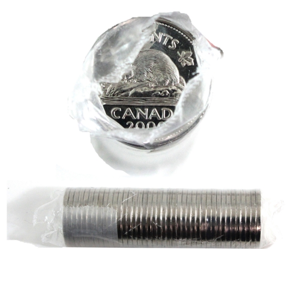 Roll 5-cent 2000-P Test Original Roll of 40pcs.