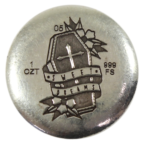 1oz Private Mint Sweet Dreams Coffin .999 Fine Silver Round (Tax Exempt)