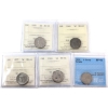 Image 1 : 5-cent 1931-1948 ICCS or CCCS EF40 to MS64. 5pcs.