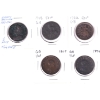 Image 1 : Great Britain 1722, 1746, 1727-1760, 1806 & 1807 1/2 Penny. 5pcs