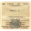 Image 1 : 5-cent 1902H Small H ICCS EF45