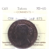 Image 1 : BR-875, CH-NS6A2 1856 Province of Nova Scotia One Penny Token ICCS MS60