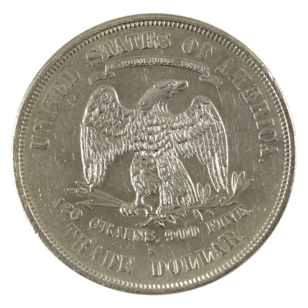 USA Silver 1876S Trade Dollar