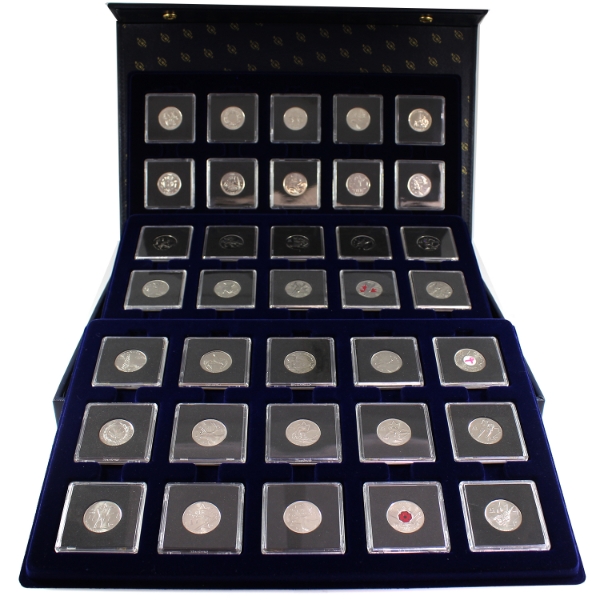 *2000-2015 25-cent Collection in Deluxe Lighthouse Case. Many Commemorative & Colour Editions. 179pc