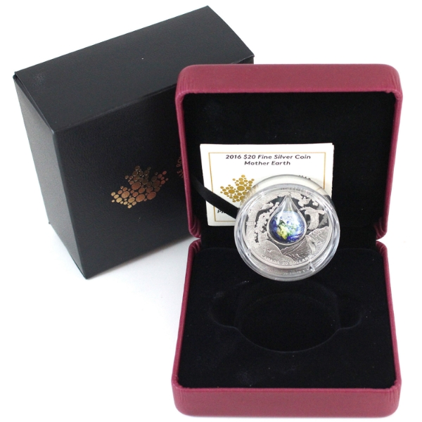 2016 $20 Mother Earth Fine Silver Coin (Tax Exempt)