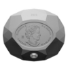Image 3 : 2023 $50 Forevermark Black Label Oval Diamond-Shaped Fine Silver Coin (Tax Exempt)
