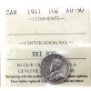 Image 1 : 10-cent 1911 ICCS AU50