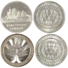 Image 2 : 4x 1oz 2014-2017 Assorted .999 Fine Silver Rounds. 4pcs. (Tax Exempt)