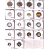 Image 1 : Lot of 18x 5-cent to $2 Silver Proof 1997-2019 in Plastic Sheet. 18pcs