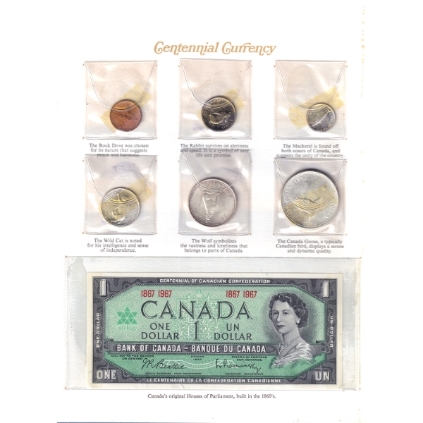 1867-1967 History of Canada Compliments of Lake Ontario Steel Company Velvet Covered Booklet
