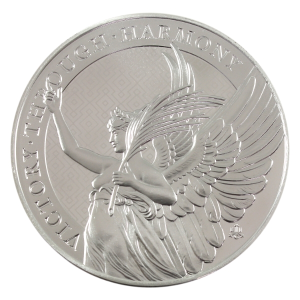 5oz St. Helena 2022 5 Pounds Victory Through Harmony .999 Silver Round (Tax Exempt)