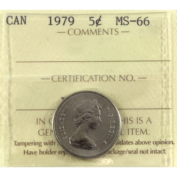 5-cent 1979 ICCS MS66