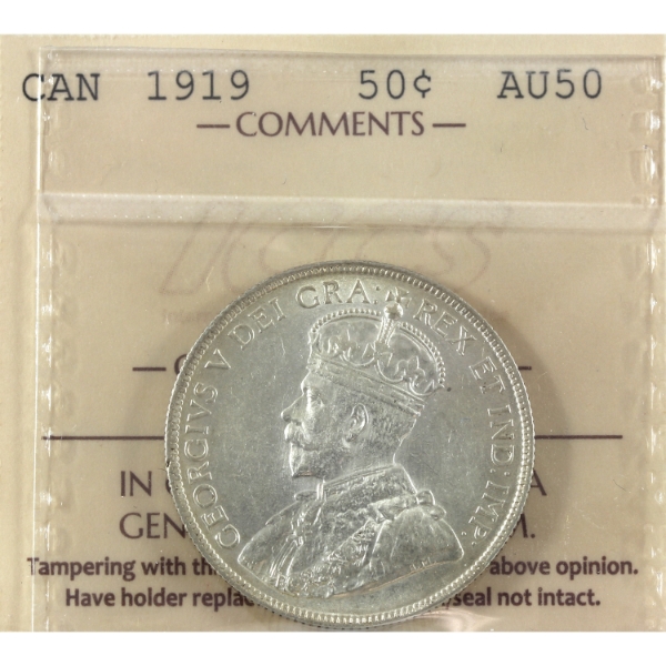 50-cent 1919 ICCS AU50