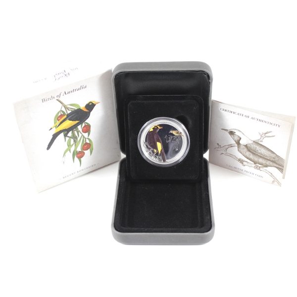 Australia Silver 2013 50-cent Birds of Australia- Regent Bowerbird 1/2oz .999 Fine Silver