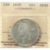 Image 1 : 50-cent 1899 ICCS EF40