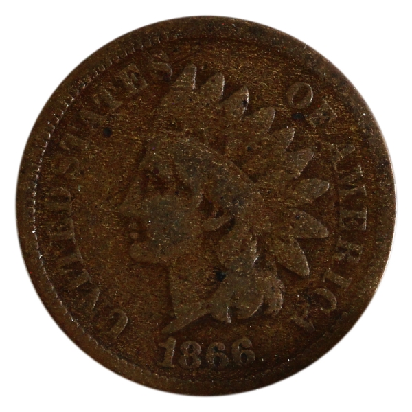 USA 1866 1-cent Indian Head G-VG