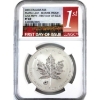 Image 4 : 2016 $5 SML w/ ANA Poppy Privy First Day of Issue 1oz Fine Silver Reverse Proof Coin NGC PF69