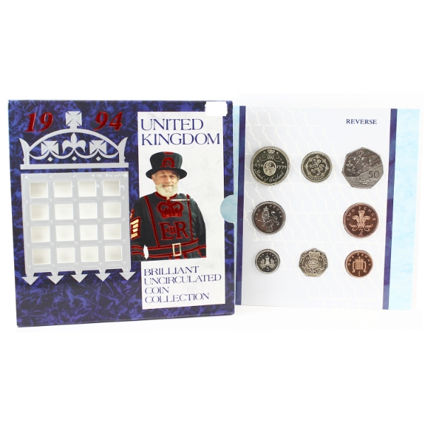 Great Britain 1994 United Kingdom Brilliant Uncirculated Coin Collection