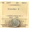 Image 1 : 5-cent 1897 Slender 8 ICCS MS62