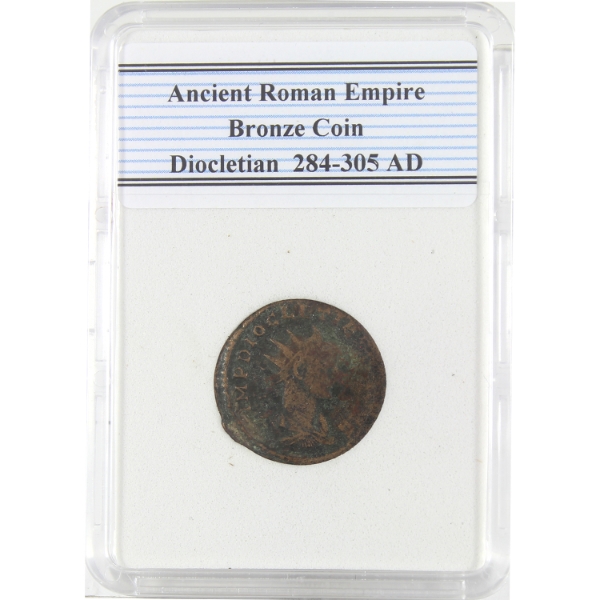 Ancient Roman Empire 284-305 AD Diocletian Bronze Coin 