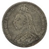 Image 2 : Great Britain Silver 1889 Crown F-VF 