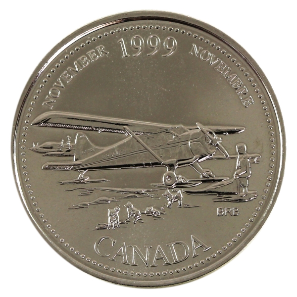 ERROR 25-cent 1999 November Mule PL