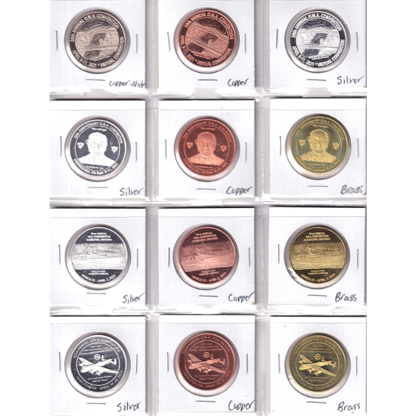 ONA 2021 to 2024 Bulk Collection of Medals & Memorabilia. 12pcs
