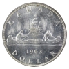 Image 3 : Silver $1 1963 ICCS MS65. Obverse contains deep mauve & russet toning with clean reverse