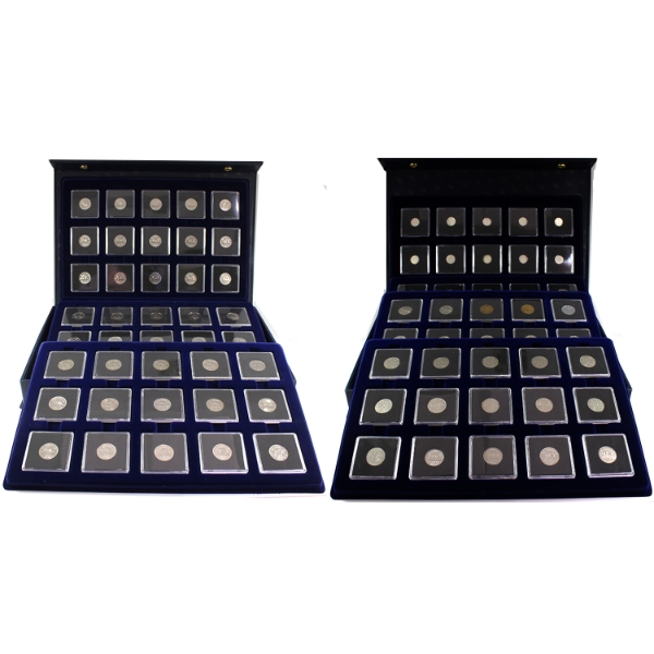 *5-cent 1899-2012 Bulk Collection in 2x Deluxe Lighthouse Cases. 107pcs