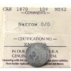 Image 1 : 10-cent 1870 Narrow 0/0 ICCS MS62