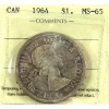 Image 1 : Silver $1 1964 ICCS MS65